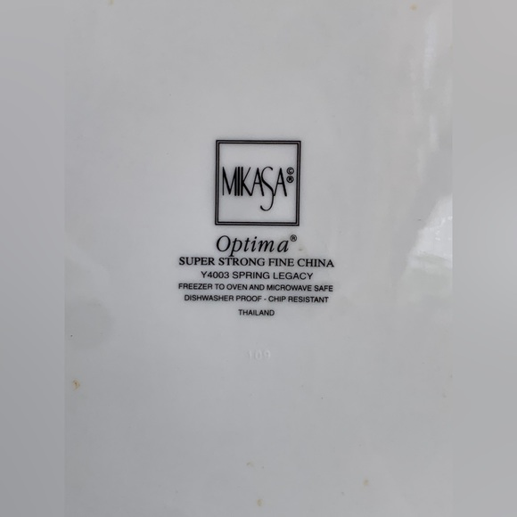 Vintage Discontinued Mikasa Optima SPRING LEGACY 10.75” Dinner Plate Replacement - Picture 8 of 16